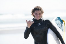 Elliott Brown making the most fo fun offshore summer waves at Blackhead, Dunedin, New Zealand.