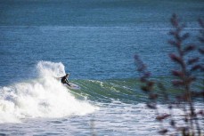 Luke Griffin makes the most of a summer swell at Raglan, Waikato, New Zealand.
Credit: www.boxoflight.com/Derek Morrison