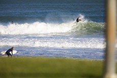 Caleb Cutmore makes the most of a summer swell at Raglan, Waikato, New Zealand.
Credit: www.boxoflight.com/Derek Morrison