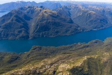 Stunning waterways of Dusky Sound during a Heritage Expeditions voyage to Dusky Sound in Fiordland, New Zealand.