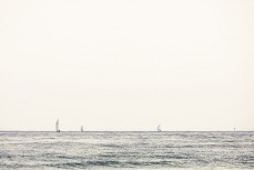 Yachts sailing on the North Coast of Dunedin, New Zealand.Credit: www.boxoflight.com/Derek Morrison