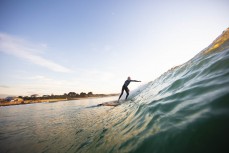 Rex Askerud makes the most of fun summer waves at St Clair Beach, Dunedin, New Zealand. 