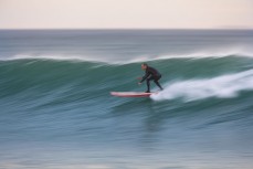Doctor Justin Holborow holding his line at St Clair, Dunedin, New Zealand.Credit: www.boxoflight.com/Derek Morrison