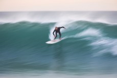 Richard Ayson down the line at St Clair, Dunedin, New Zealand.Credit: www.boxoflight.com/Derek Morrison