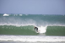 Nixon Reardon makes the most of offshore waves at a remote beach in the Catlins, New Zealand.
Credit: www.nzsurfjournal.com/Derek Morrison