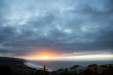 Sunrise at St Clair, Dunedin, New Zealand.