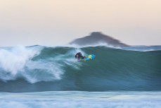 Surfers make the most of a new swell at St Clair Point, St Clair, Dunedin, New Zealand.
Credit: www.boxoflight.com/Derek Morrison