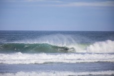 Elliott Brown gets a barrel during a new swell at a beach near Dunedin, New Zealand.
Credit: www.boxoflight.com/Derek Morrison