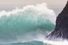 Backwash hits the cliffs at St Clair, Dunedin, New Zealand.
Credit: www.boxoflight.com/Derek Morrison