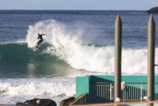 A surfer makes the most of clean waves at St Clair, Dunedin, New Zealand.Credit: www.boxoflight.com/Derek Morrison