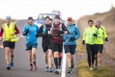 Ultra endurance athlete Glenn Sutton, of Dunedin, New Zealand, makes a 104km training run from Dunedin to Middlemarch to arrive at in time for lunch. Glenn will compete in the Badwater 135, the world's toughest footrace, held through Death Valley, Californ