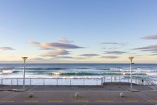Dawn winter morning at St Clair, Dunedin, New Zealand. 