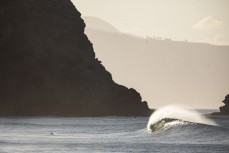 Surfers make the most of offshore conditions on the north coast of Dunedin, New Zealand.Credit: www.boxoflight.com/Derek Morrison