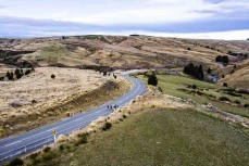 Ultra endurance athlete Glenn Sutton, of Dunedin, New Zealand, makes a 104km training run from Dunedin to Middlemarch to arrive at in time for lunch. Glenn will compete in the Badwater 135, the world's toughest footrace, held through Death Valley, Californ