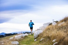Glenn Sutton prepares for the world's toughest footrace, the Badwater 135 race in Death Valley, California, with a training run in Dunedin, New Zealand. 