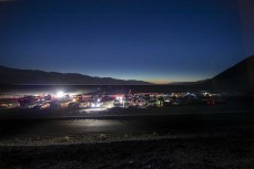 The start at Badwater Basin of the 2019 Badwater 135, the world's toughest footrace, held through Death Valley, California, in July. 