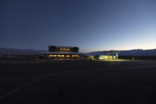 Stovepipe Wells greets runners at dawn during the Badwater 135, the world's toughest footrace, held through Death Valley, California, in July. 