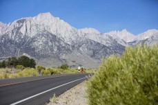 Ultra endurance athlete Glenn Sutton, of Dunedin, New Zealand, in the final 10 miles as he approaches the finishline at Mt Whitney during the Badwater 135, the world's toughest footrace, held through Death Valley, California, in July. 