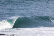 A big southeast swell hits the beaches of the Otago Peninsula, Dunedin, New Zealand.