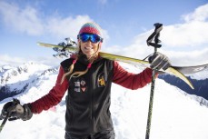 Lani: the happiest person I met at Rainbow Ski Area near Nelson, Tasman, New Zealand.