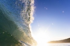 Empty waves at Blackhead Beach, Dunedin, New Zealand.