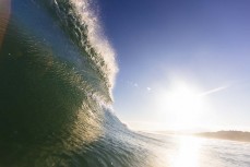 Empty waves at Blackhead Beach, Dunedin, New Zealand.