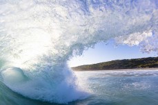 Empty waves at Blackhead Beach, Dunedin, New Zealand.