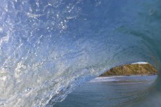 Empty wave at Blackhead, Dunedin, New Zealand.