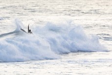 A surfer makes the most of fun spring waves at Blackhead, Dunedin, New Zealand.
Credit: www.boxoflight.com/Derek Morrison