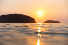 Dawn surf at Whangamata, Coromandel, New Zealand.