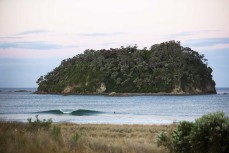 An empty wave at Mount Maunganui, Bay of Plenty, New Zealand.