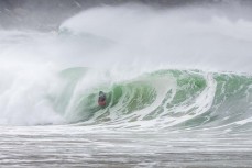 Joe Dirt makes the most of a storm swell at a remote beach break in the Catlins, New Zealand.Credit: www.boxoflight.com/Derek Morrison