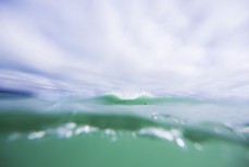 Caught inside during a decent swell near Raglan, New Zealand. 