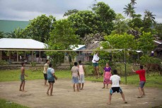 Locals at Salani, Samoa. 