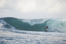 Surf guide Brian Wilson at Salani Rights, Salani, Samoa. 