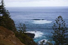 Surf break on Norfolk Island, South Pacific Ocean.