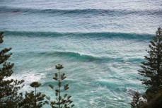 Surf break on Norfolk Island, South Pacific Ocean.