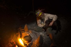 Pa's campsite at Cedar Bay in Cedar Bay National Park in North Queensland, Australia. 
