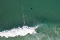 Shani Ayson makes the most of late autumn waves at Blackhead, Dunedin, New Zealand.
Credit: www.boxoflight.com/Derek Morrison