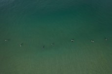 Coronavirus 2m distancing in late autumn waves at Blackhead, Dunedin, New Zealand.
Credit: www.boxoflight.com/Derek Morrison