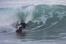 Jack McLeod the form surfer at St Clair, Dunedin, New Zealand.
Credit: www.boxoflight.com/Derek Morrison