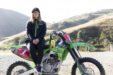 World Motocross Champion Courtney Duncan at Titri Motocross Park near Dunedin, New Zealand.Photo: Derek Morrison