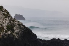 Rain and offshore conditions on the North Coast, Dunedin, New Zealand.Credit: www.boxoflight.com/Derek Morrison