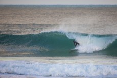 A surfer angles into a barrel at St Kilda, Dunedin, New Zealand.Credit: www.boxoflight.com/Derek Morrison