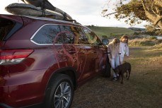 Testing out the new NZ Surfr Journal wagon thanks to Toyota New Zealand and Mediaworks. Surf trip on the south coast, Dunedin, New Zealand.Credit: www.boxoflight.com/Derek Morrison