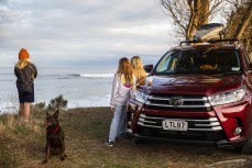 Testing out the new NZ Surfr Journal wagon thanks to Toyota New Zealand and Mediaworks. Surf trip on the south coast, Dunedin, New Zealand.Credit: www.boxoflight.com/Derek Morrison