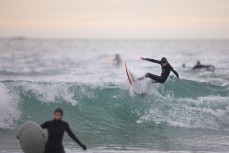 Lewis Murphy on form on a cold winter's afternoon at St Clair, Dunedin, New Zealand.
Credit: www.boxoflight.com/Derek Morrison