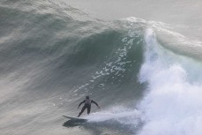 A surfer draws off the bottom during a clean winter swell at a fickle break on the North Coast, Dunedin, New Zealand.
Credit: www.boxoflight.com/Derek Morrison