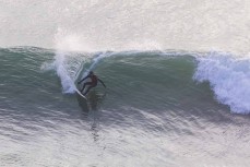 Craig Higgins making the most of waves during a clean winter swell at a fickle break on the North Coast, Dunedin, New Zealand.
Credit: www.boxoflight.com/Derek Morrison