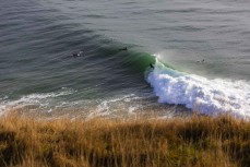 Ruben Peyroux on the pace during a clean winter swell at a fickle break on the North Coast, Dunedin, New Zealand.Credit: www.boxoflight.com/Derek Morrison